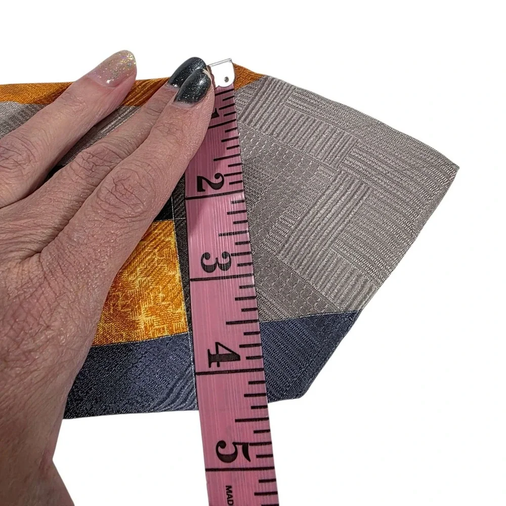 ENRICO VENTURI‎ Silk Tie Geometric Pattern Made in Italy Men's Necktie Designer